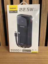 Indlæs billede til gallerivisning Dudao K15Pro 20000mAh 22.5Watt 2x cable  Black
